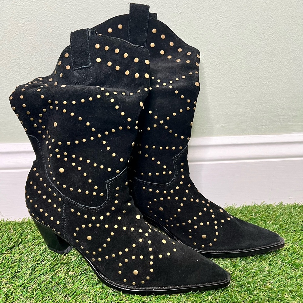 Kathy Van Zeeland Black suede boots